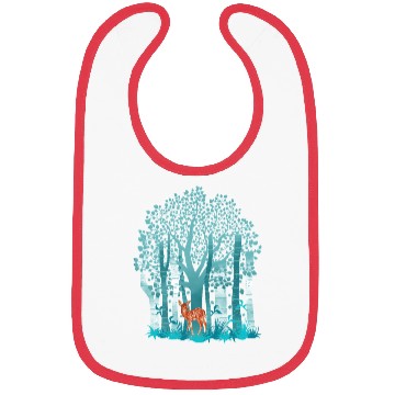 Discover The deer in forest Bibs
