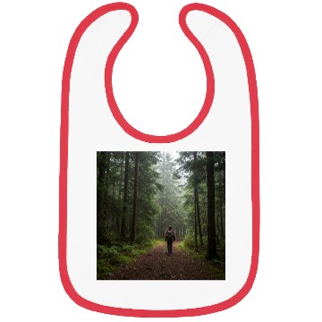 Discover Enchanted Forest Nature Scene Bibs