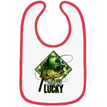 Discover Reelin' Lucky Bass Fish Bibs