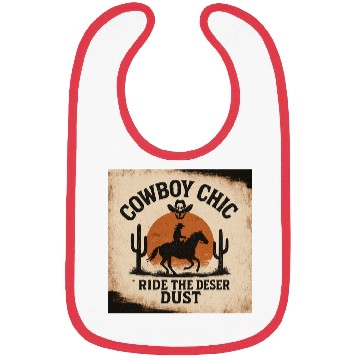 Discover Cowboy Chic Desert Ride Design Bibs