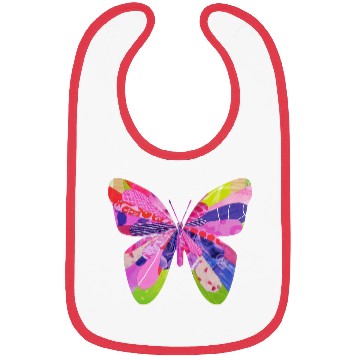 Discover Butterfly design unique collage bug art garden Bibs