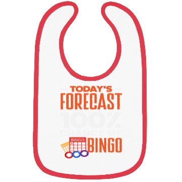 Discover Bingo Today's Forecast 100% Chance Bibs