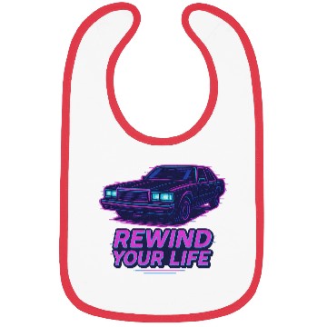 Discover Rewind Your Life – Synthwave Car Aesthetic Bibs