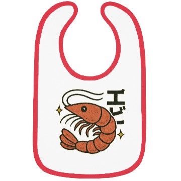Discover Kawaii Shrimp Japanese Bibs