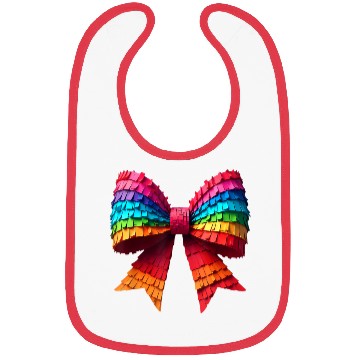 Discover Vibrant Rainbow Paper Ribbon Bow Bibs