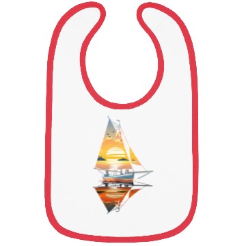 Discover Sailboat Sunset: Freedom on the Sea Bibs