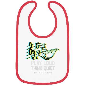 Discover Play Loud, Think Quiet Music Bibs