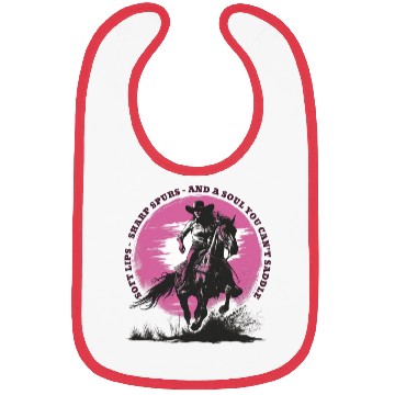 Discover Wild West Cowboy Riding Vintage Design Bibs