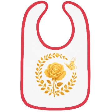 Discover Golden Rose with Butterfly Frame Bibs