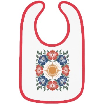 Discover Summer Hibiscus Flower Bibs