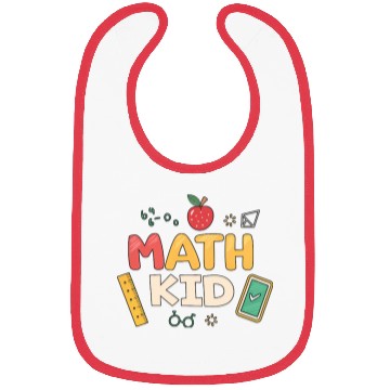 Discover Math Kid - Cute Back to School Design for Kids Bibs