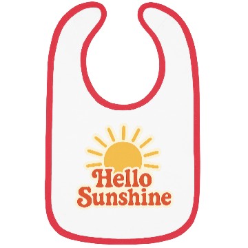 Discover Sunrise Hello Sunshine Illustration Bibs