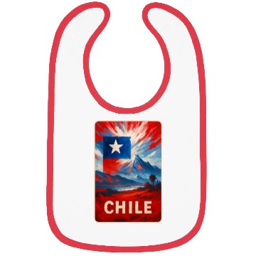 Discover Chile Travel Art Bibs
