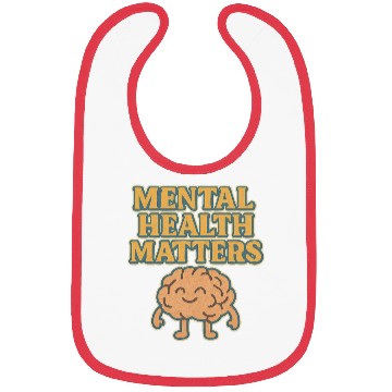 Discover Mental Health Matters Hand-Drawn Illustration Bibs