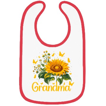 Discover Grandma Sunflower Appreciation Design Bibs