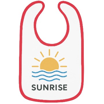 Discover Elegant Sunrise Ocean Scene Design Bibs