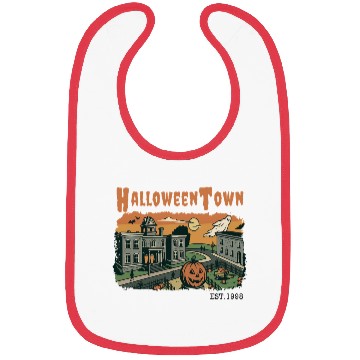 Discover Halloweentown Spooky Sunset Scene – Vintage Hallow Bibs