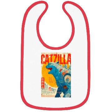 Discover Catzilla Retro Movie Poster Bibs