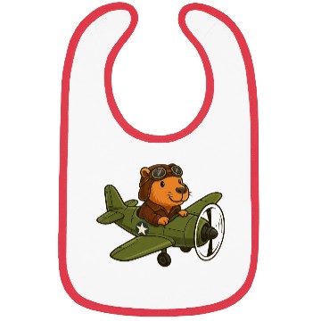 Discover Flying Beaver Pilot in Plane Bibs