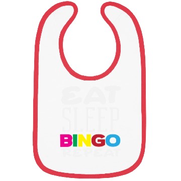 Discover Bingo Player Eat Sleep Bingo Repeat Bibs