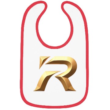 Discover Golden Stylized Letter R Bibs