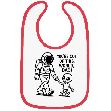 Discover Alien Dad from Outer Space Bibs