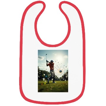 Discover Dynamic Golf Swing Illustration Bibs