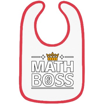 Discover Math Boss | Rule the Numbers with Style Bibs