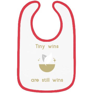 Discover Tiny Wins Inspirational Minimalist Design Bibs