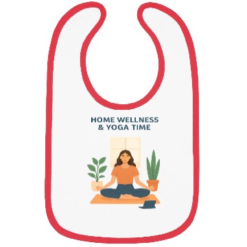 Discover Serene Yoga and Wellness Illustration Bibs