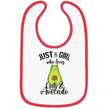 Discover Avocado Cat with Attitude Bibs