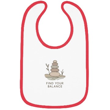 Discover Find Your Balance – Cairn Stone Stack Design Bibs