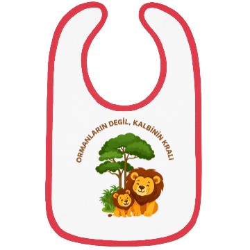 Discover Joyful Lion and Cub Under Green Tree Bibs