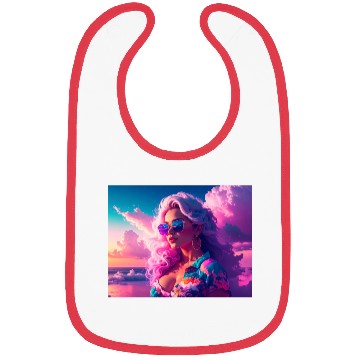 Discover Vibrant Beach Sunset Portrait Bibs