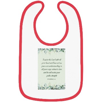 Discover Proverbs 35-6 Bible Verse Christian Wall Art Bibs
