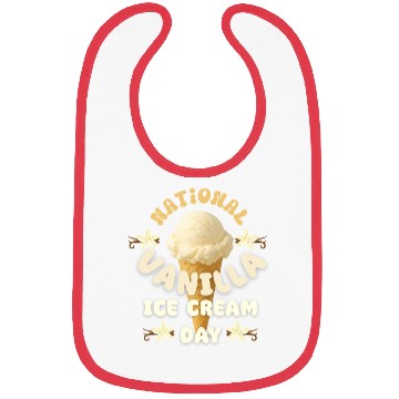 Discover National Vanilla Ice CreaM Day Design Bibs