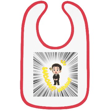 Discover Surprised Business Man Illustration Bibs