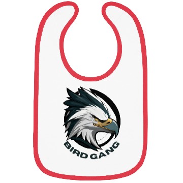Discover Majestic Eagle Bird Ganging Logo Bibs