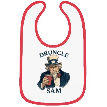 Discover Druncle Sam Funny 4th Of July Druncle Sam Bibs