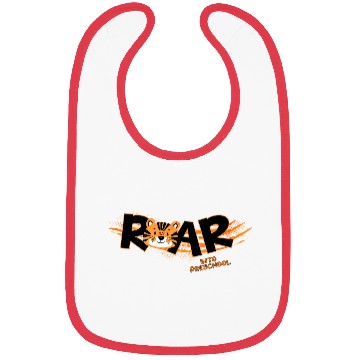 Discover Roar Into Preschool Tiger Bibs