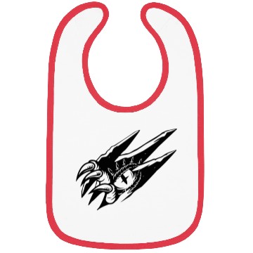 Discover Dark Dragon Claw Emblem Print Bibs
