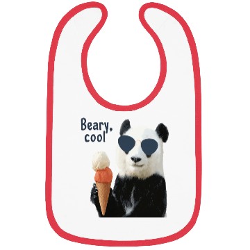Discover Cool Panda with Sunglasses and Ice Cream Bibs