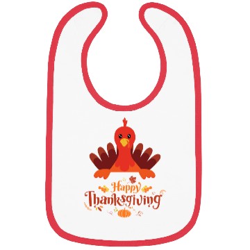 Discover Funny Turkey Family Dinner Happy Thanksgiving Bibs