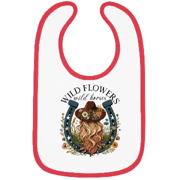 Discover Wildflowers Wild Horses Western Boho Country Bibs