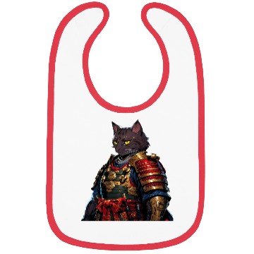 Discover Warrior Cat in Armor Artwork Bibs