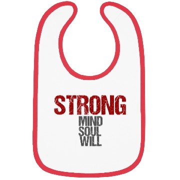 Discover TRONG MIND – Minimal Distressed Typography Bibs