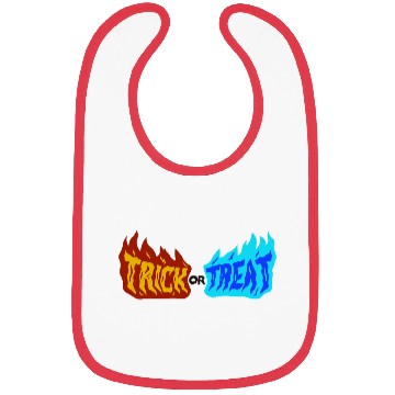 Discover “Trick or Treat Fire & Ice Typography” Bibs