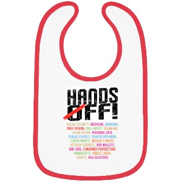 Discover Hands Off My Social Security Protection Bibs