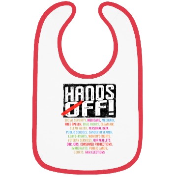 Discover Hands Off My Social Security Protection Bibs