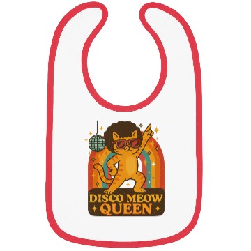 Discover Disco Meow Queen – Groovy Cat Dance Bibs